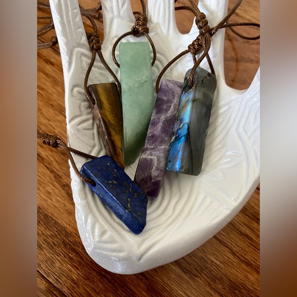 Jewelry - Intuitively Chosen Natural Stone Crystal Pendant Necklace